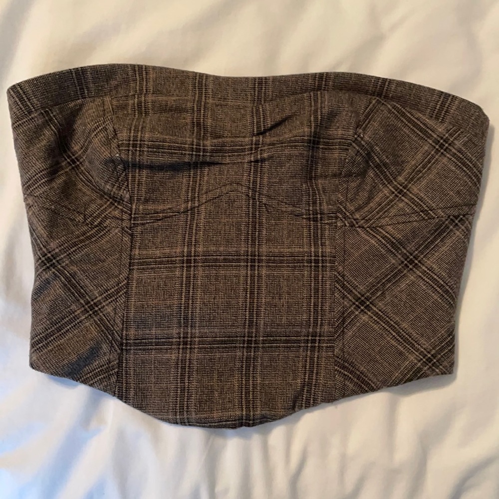 Free People Strapless Crop Top